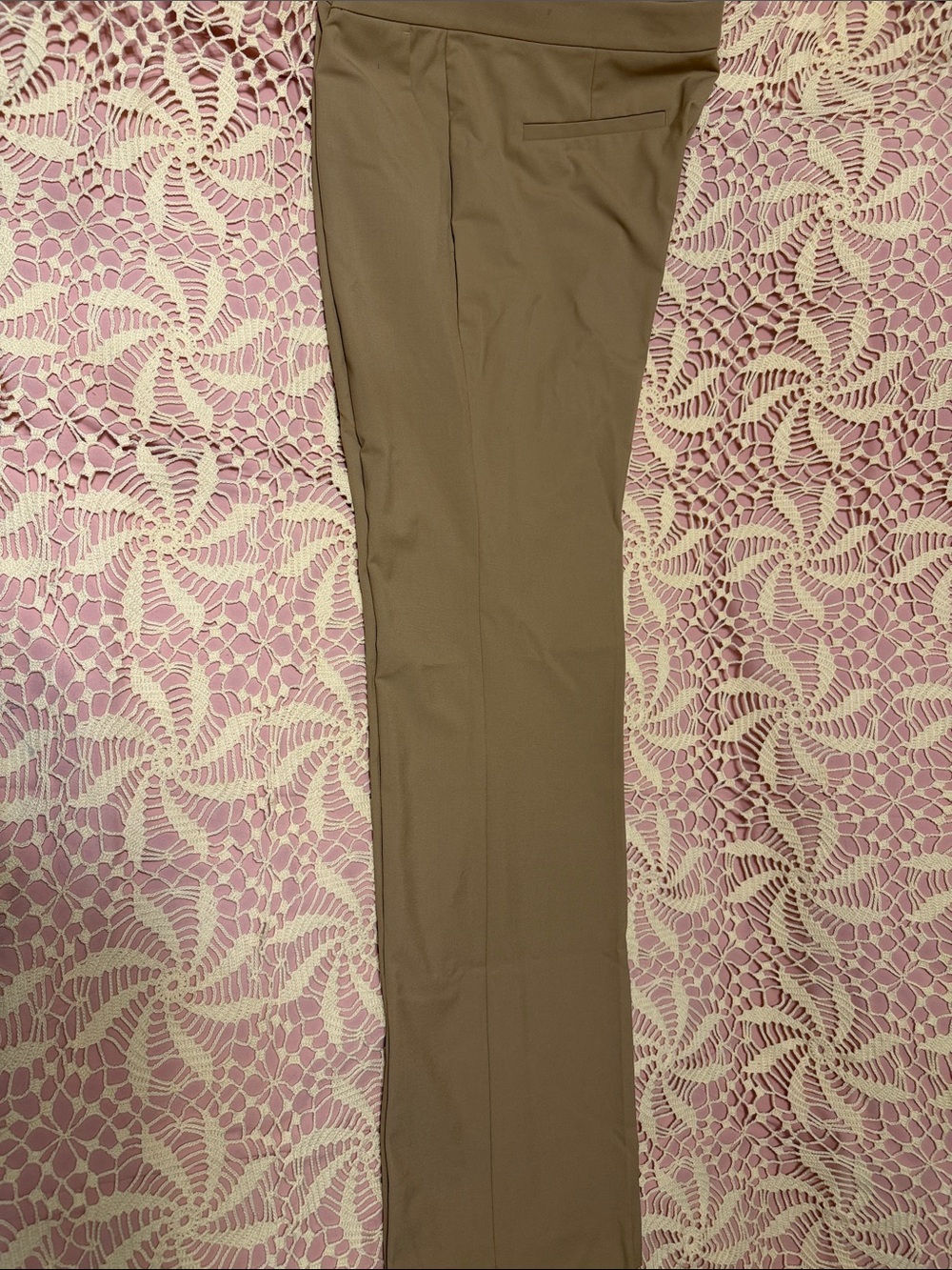 Women's Slim Dress Pants in Khaki